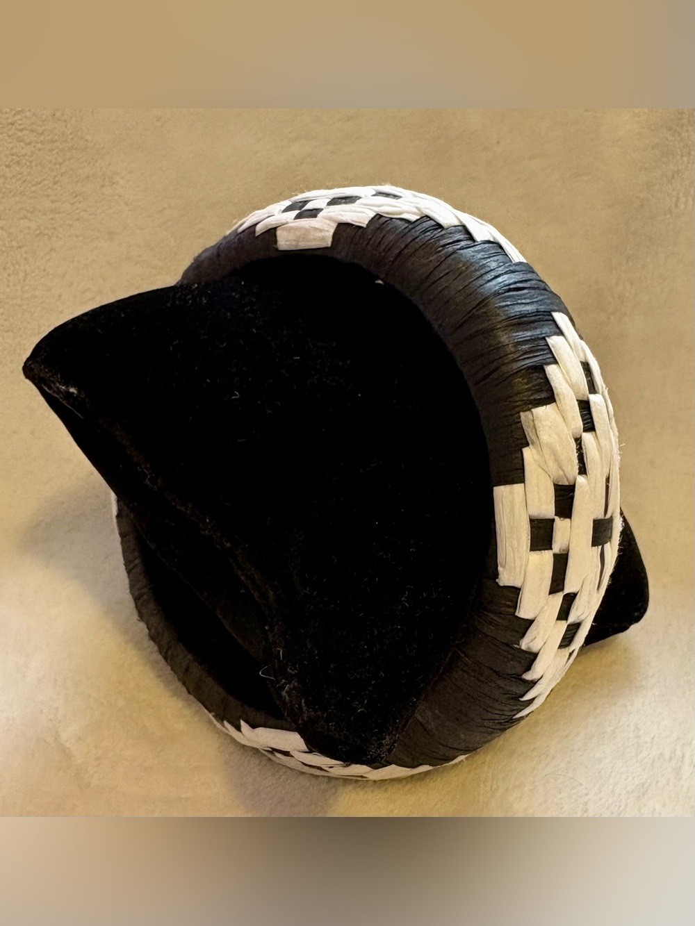 Plunder Mika Large Black and White Woven Decorative Bracelet
